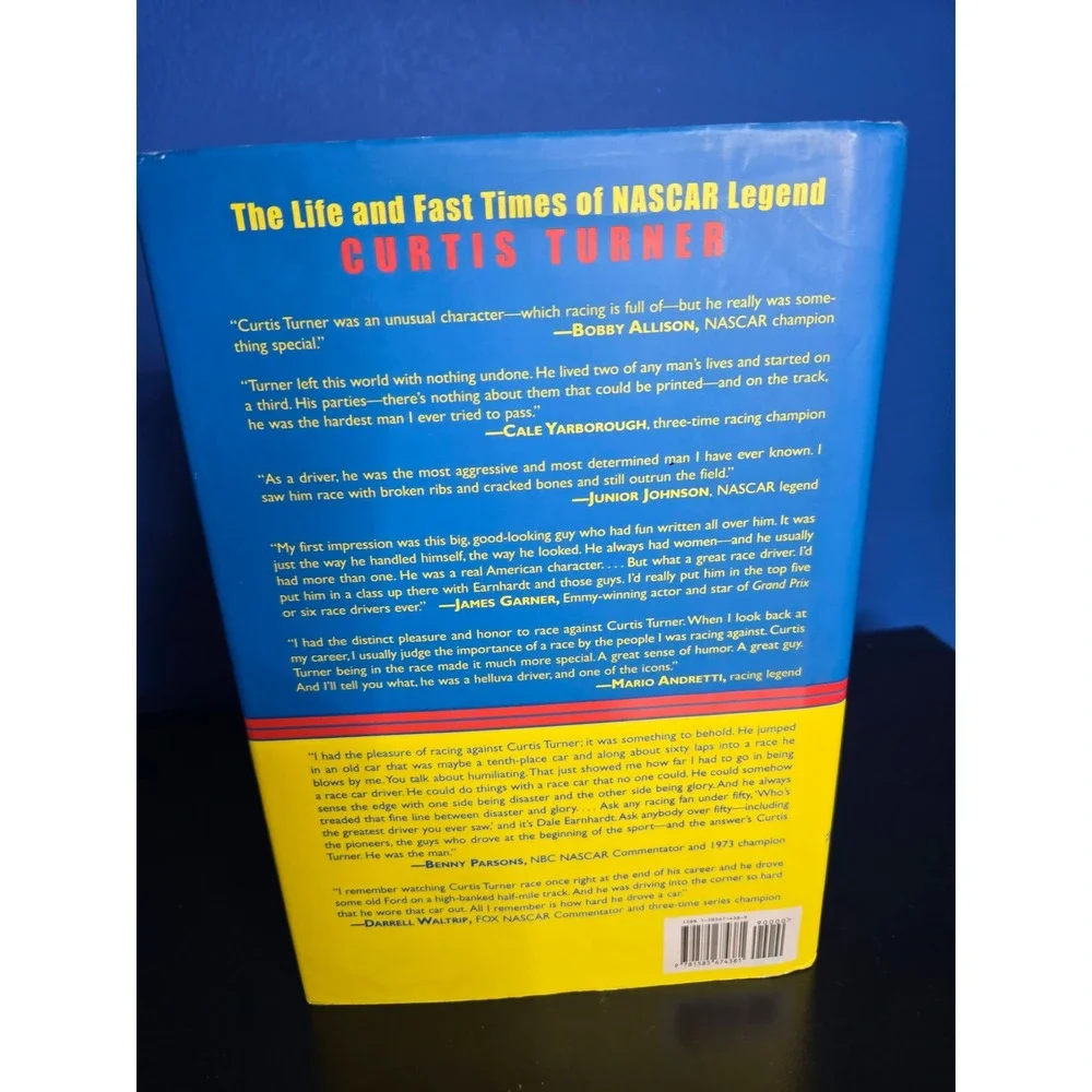 Full Throttle‎ Curtis Turner NASCAR Biography Robert Edelstein HCDJ Book